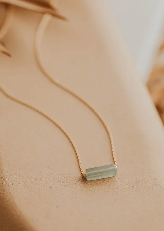 Ladies Necklaces for Writer Glow-Seafoam Gemma Necklace