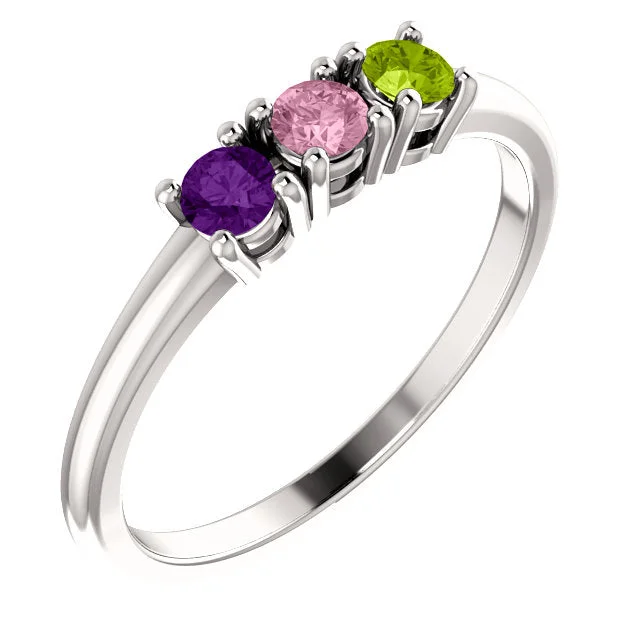 Ladies festive flair rings -Mother's Family Birthstone Ring