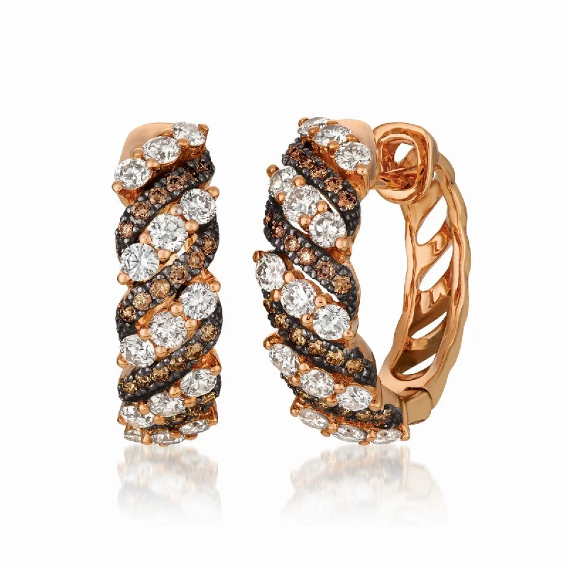 Ladies engraved sentiment earrings -Le Vian Creme Brulee® Chocolate Diamonds® Earrings WJGF 28