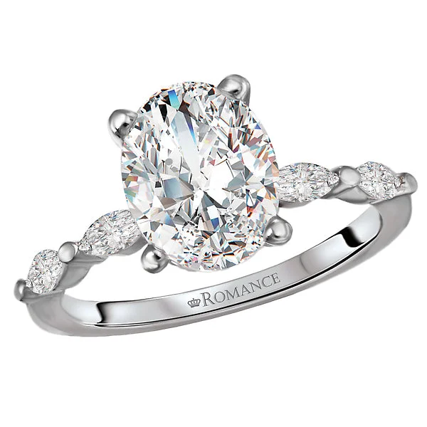 Ladies explorer gleam wedding rings -Semi-Mount Diamond Engagement Ring