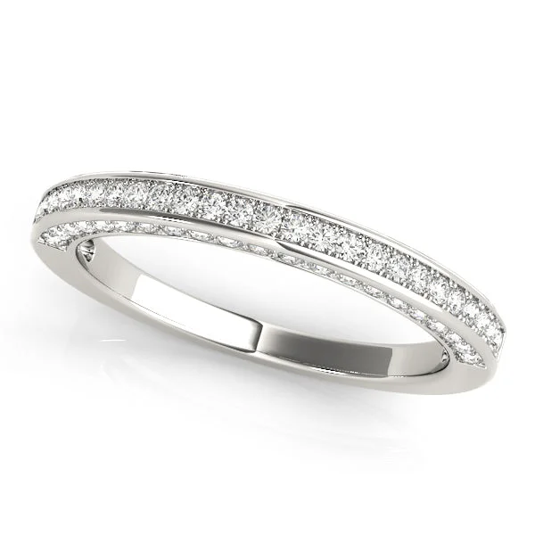 Ladies frosty eternity wedding rings -Diamond Wedding Ring