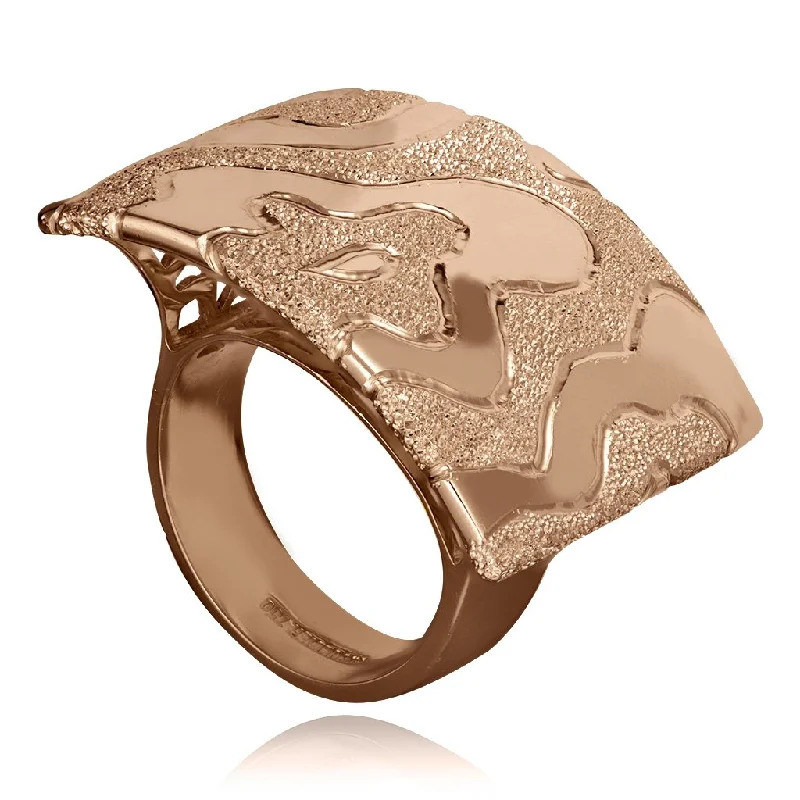 Ladies enamel hue rings -Gold Glossy Cora Ring