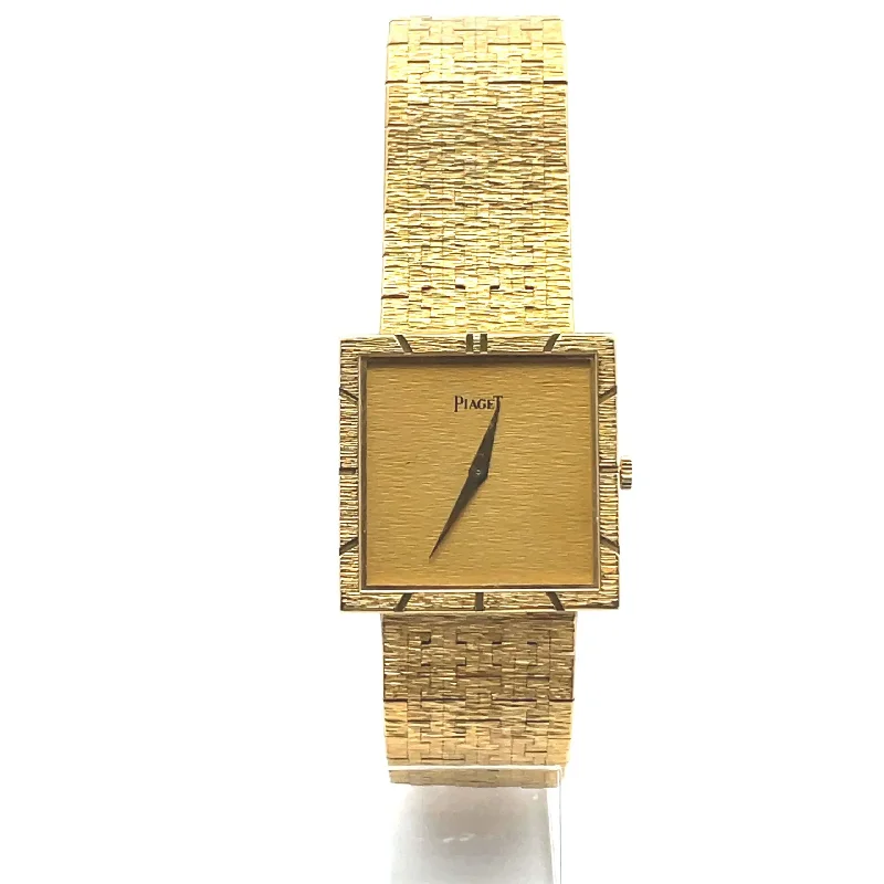 delicate bracelets for women small wrists -Vintage 18K Piaget Ultra-Thin Bracelet Watch Ref. 927