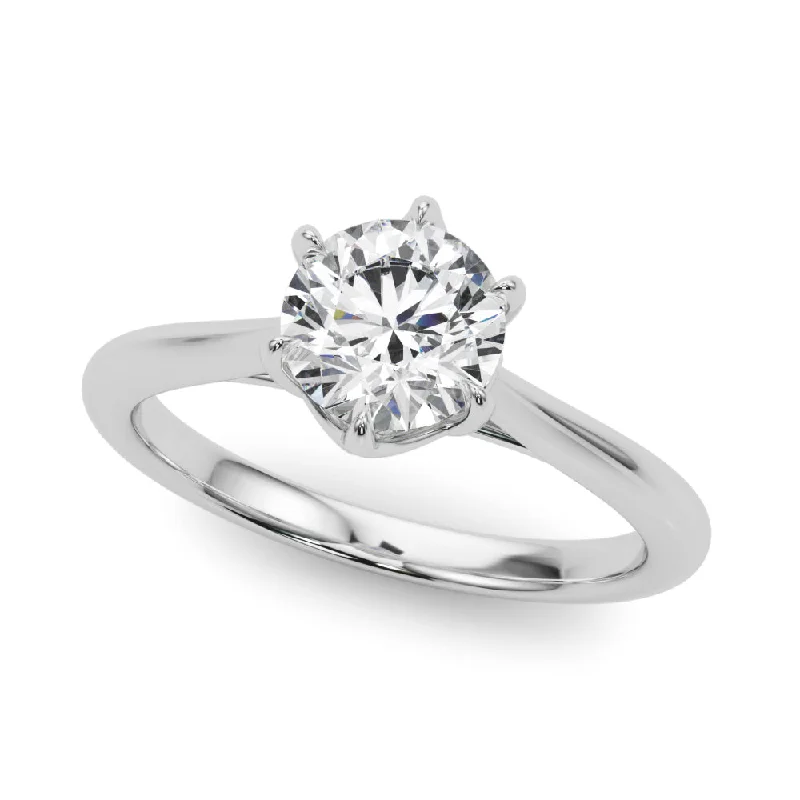 Ladies sunny promise wedding rings -Solitaire Diamond Engagement Ring