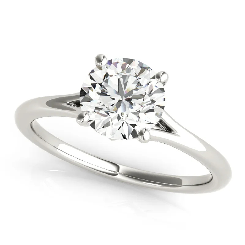 Ladies passionate red wedding rings -Solitaire Diamond Engagement Ring