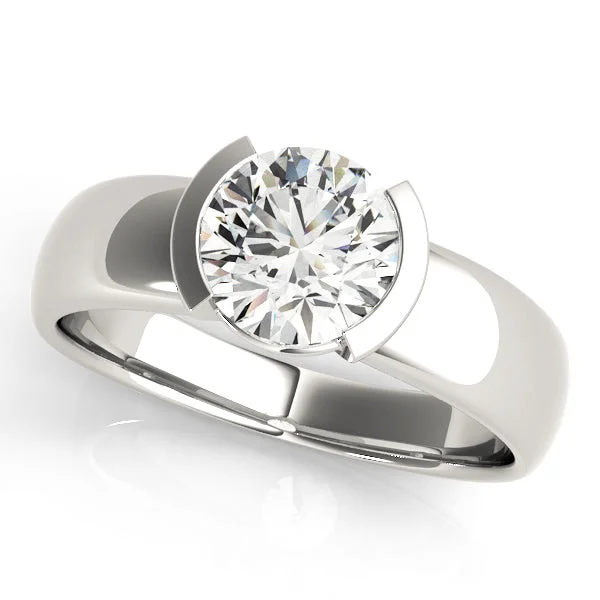 Ladies value sparkle wedding rings -Solitaire Diamond Engagement Ring