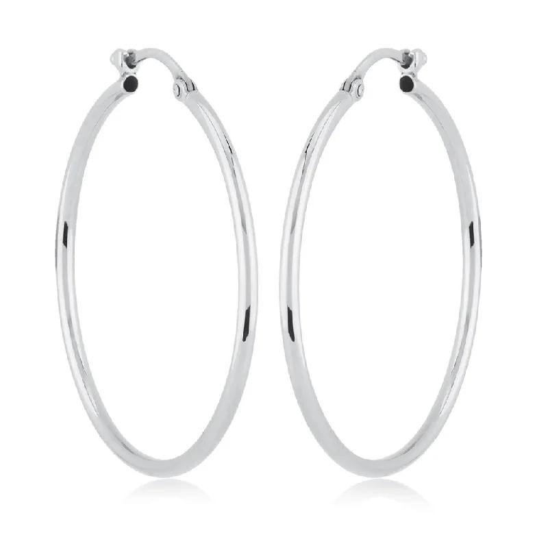 Ladies circular gleam earrings -Large Hoop Earrings