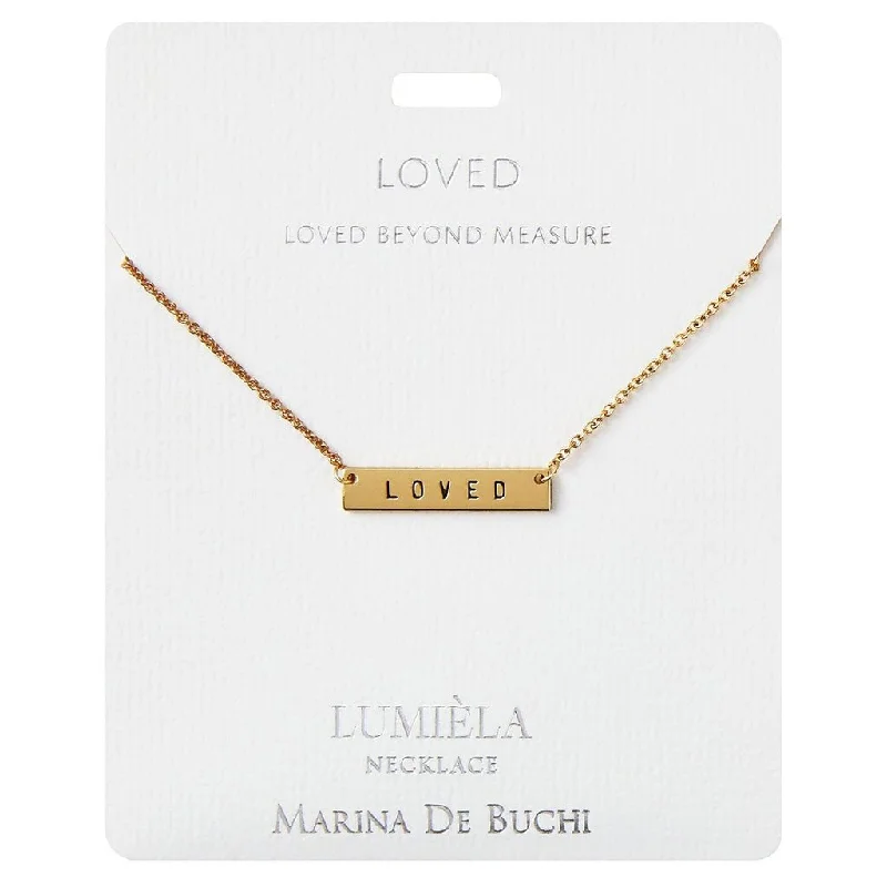 Ladies Necklaces with Cyan Richterite-Lumiela Necklace: " loved beyond measure  " -Loved