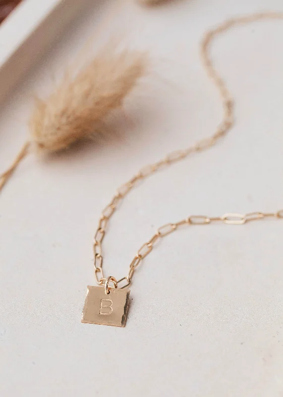 Ladies Necklaces for Engineer Spark-Blair Initial Necklace