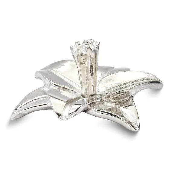 Ladies budget sparkle rings -Pewter Tiny Gardens Daffodil Ring Holder