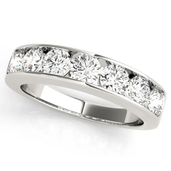 Ladies deep onyx wedding rings -Diamond Wedding Ring