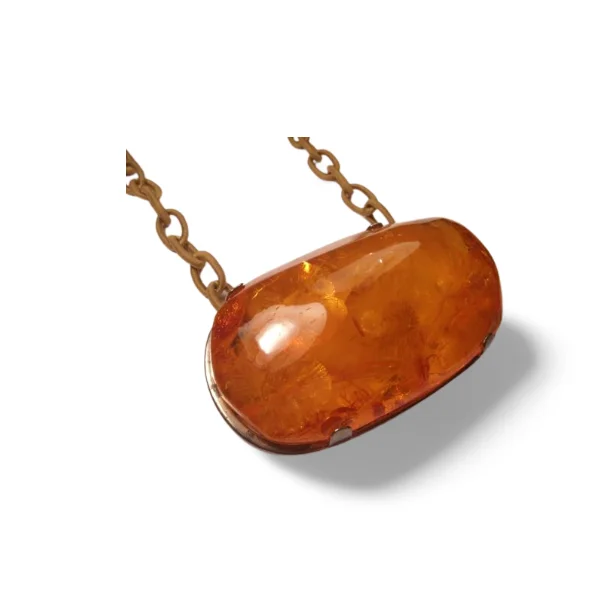 Ladies Necklaces with Sky Topaz-Fabulous Antique Natural Old Baltic Sea Amber Brooch Pin Pendant Necklace