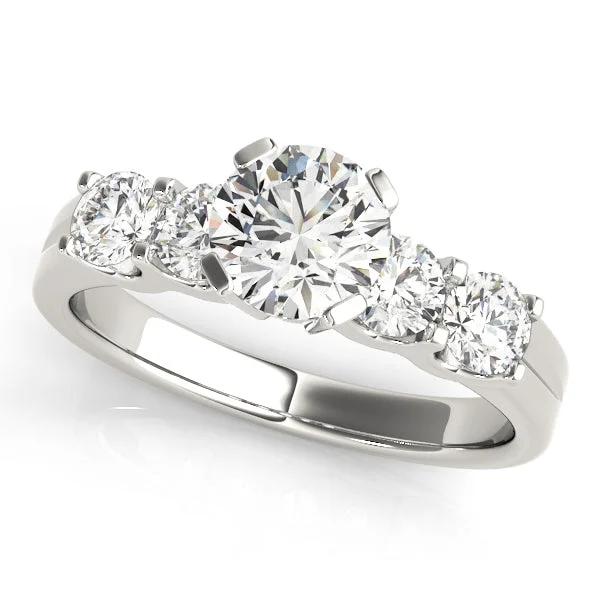 Ladies legacy charm wedding rings -Single Row Diamond Engagement Ring