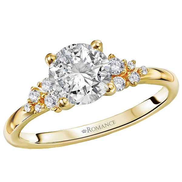 Ladies light touch wedding rings -14KT YELLOW GOLD 1CT DIAMOND ACCENT ENGAGEMENT RING