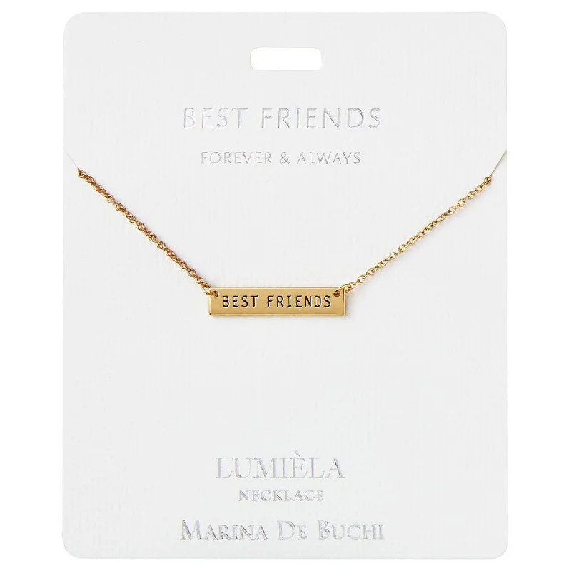 Ladies Necklaces with Green Rosasite-Lumiela Necklace: " best friends forever and always " -Best Friends