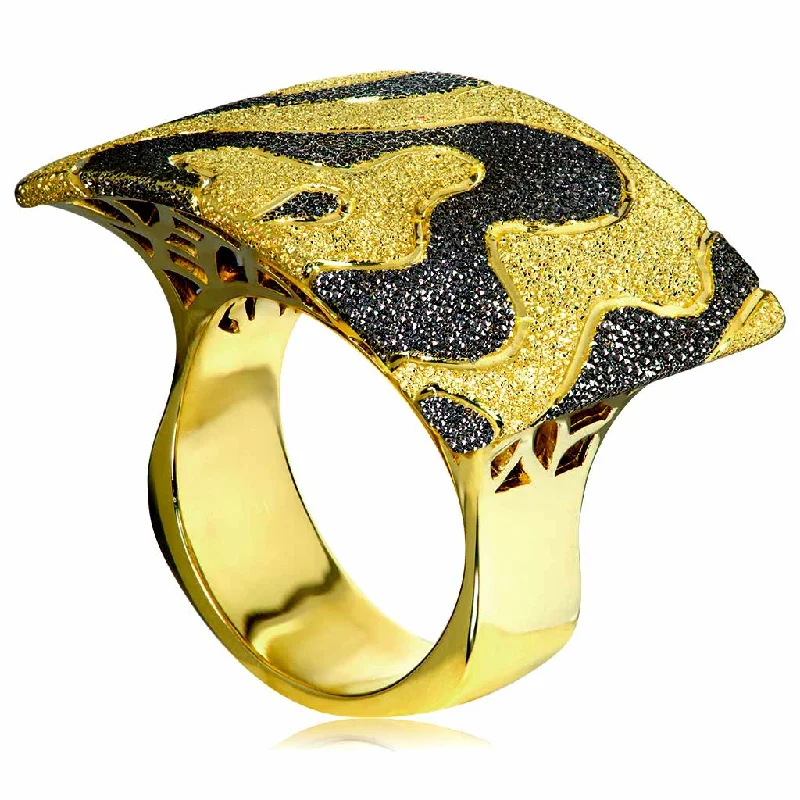 Ladies bird flight rings -Gold Cora Ring