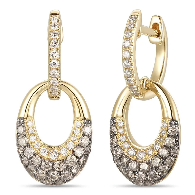 Ladies adjustable gleam earrings -Le Vian Chocolatier® Earrings TRKT 50