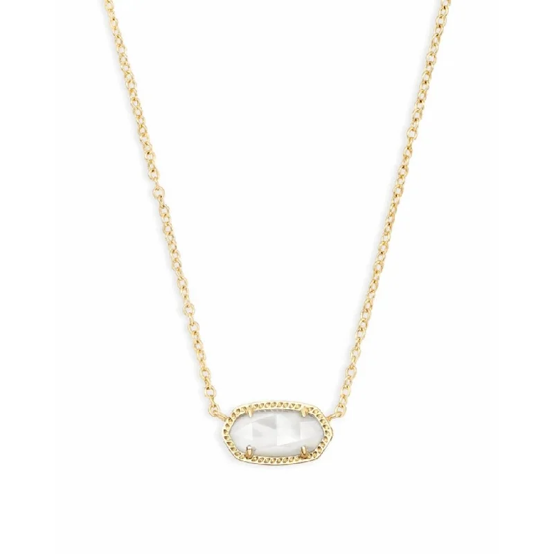 Ladies Necklaces for Chef Glow-Kendra Scott : Elisa Silver Pendant Necklace In Ivory Pearl