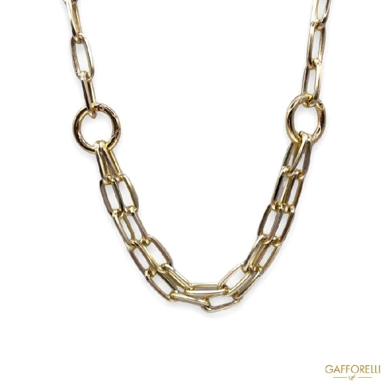 Ladies Necklaces for Date Glow-Gold Chain Necklace C287 - Gafforelli Srl