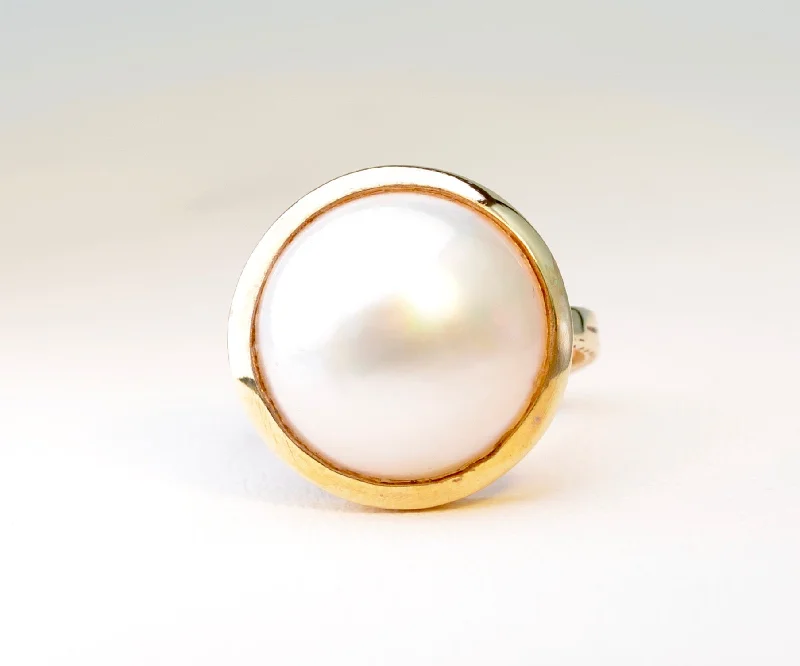 Ladies trendy vibe rings -Mobe Pearl Ring