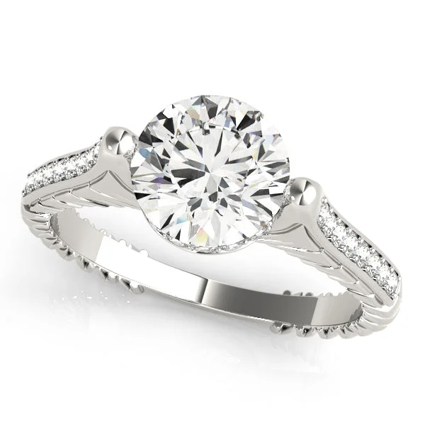 Ladies light touch wedding rings -Vintage Diamond Engagement Ring