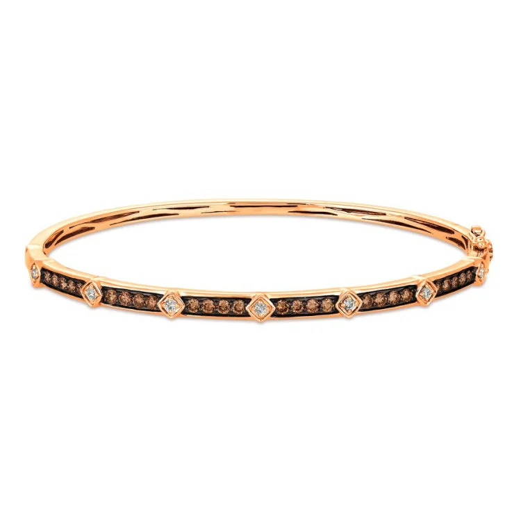 ladies bracelets enamel detailing -Le Vian 14K Strawberry Gold Bangle