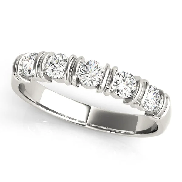 Ladies delicate pave wedding rings -Diamond Wedding Ring