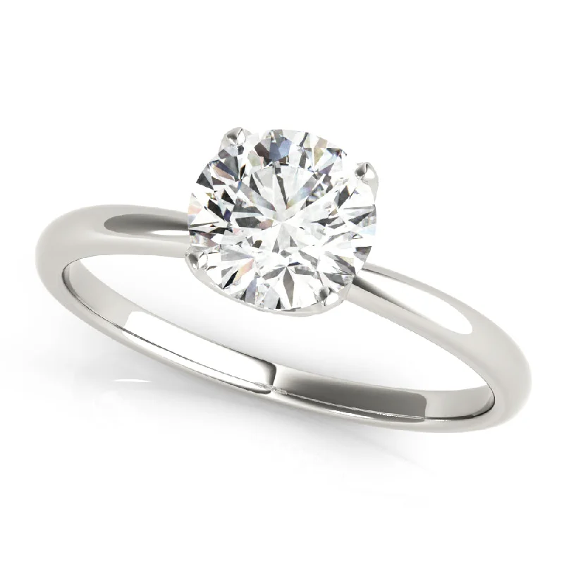 Ladies evening radiance wedding rings -Solitaire Diamond Engagement Ring