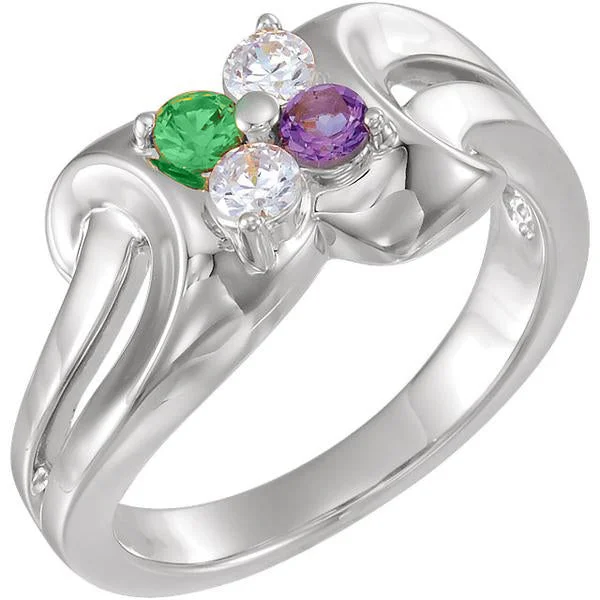 Ladies club vibe rings -Mother's Family Birthstone Ring