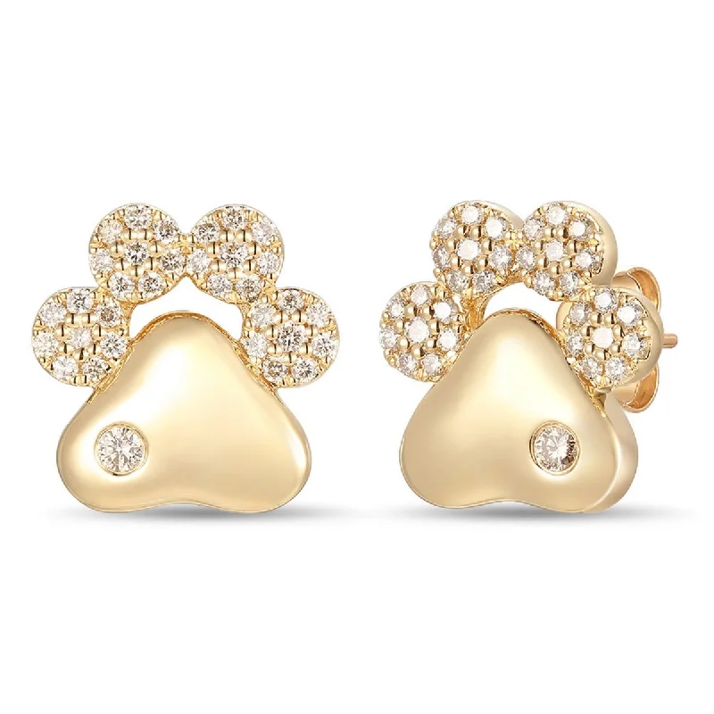 Ladies chunky statement earrings -Le Vian Creme Brulee® Diamond Earrings TRKT 33