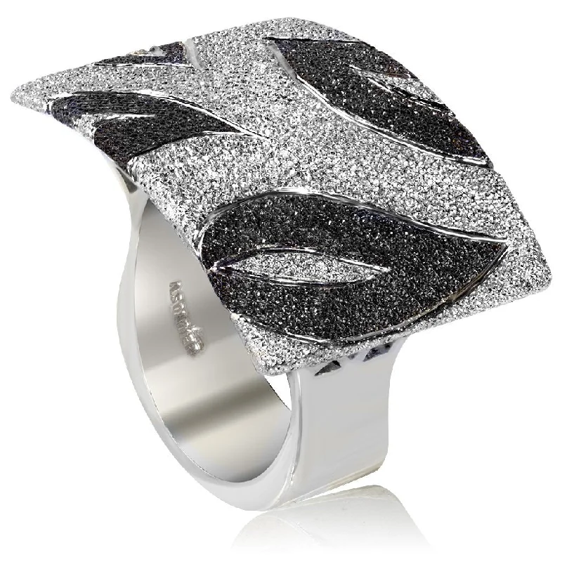 Ladies whisper-light rings -Silver Leaf Ring