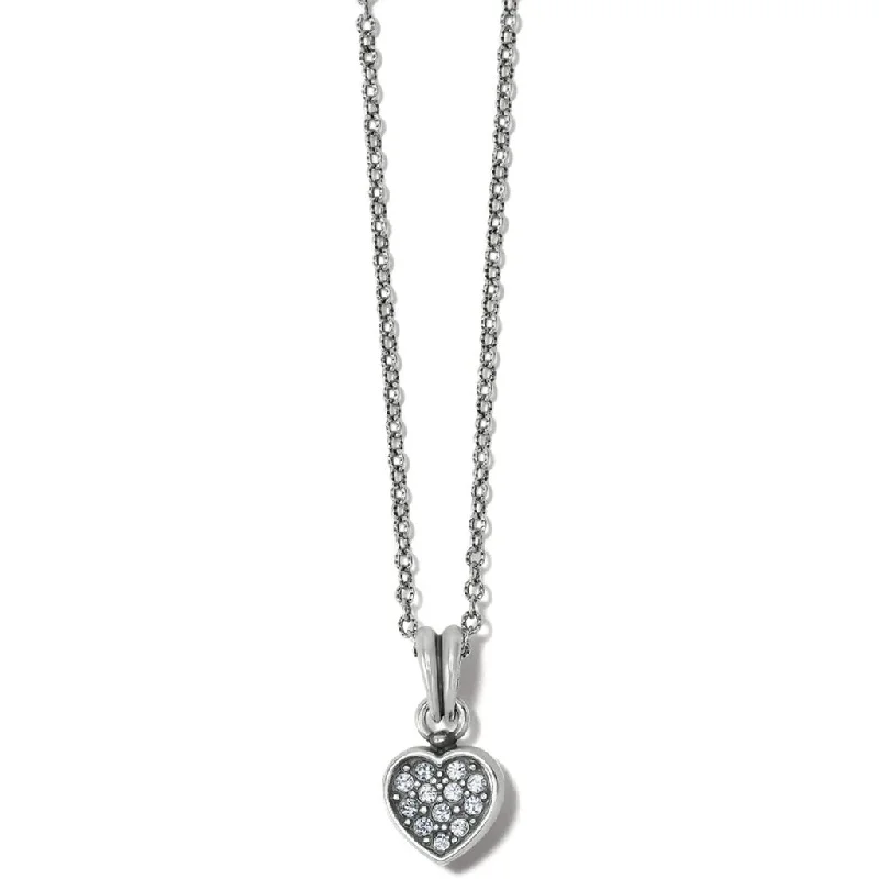 Ladies Necklaces for Youth Shine-Brighton : Meridian Zenith Heart Necklace in Silver