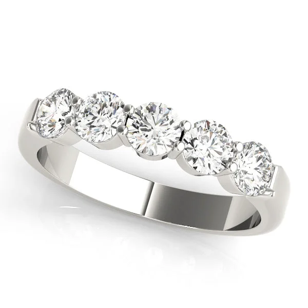 Ladies high sheen wedding rings -Diamond Wedding Ring