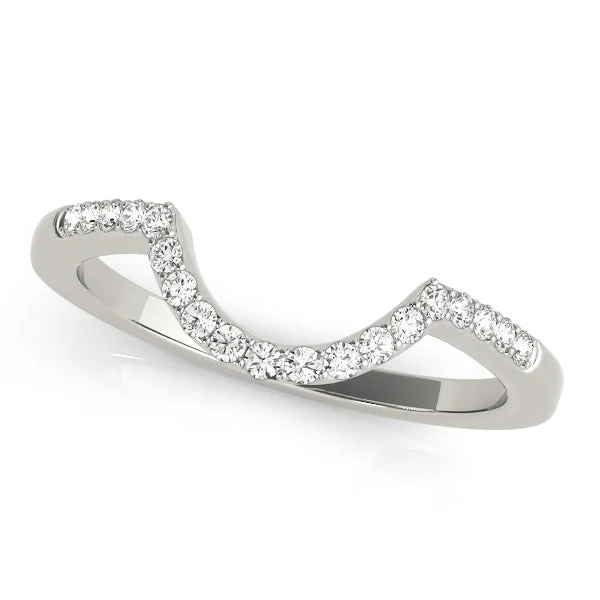 Ladies shiny gloss wedding rings -Diamond Wedding Ring