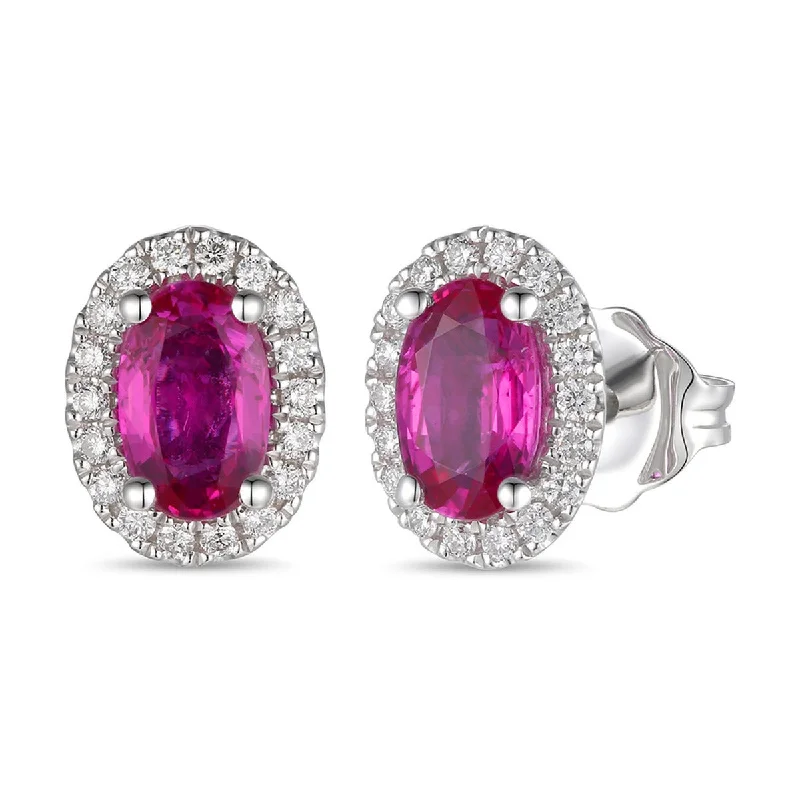 Ladies effortless daily earrings -Le Vian Passion Ruby™ and Diamond Earrings TRGO 9WG