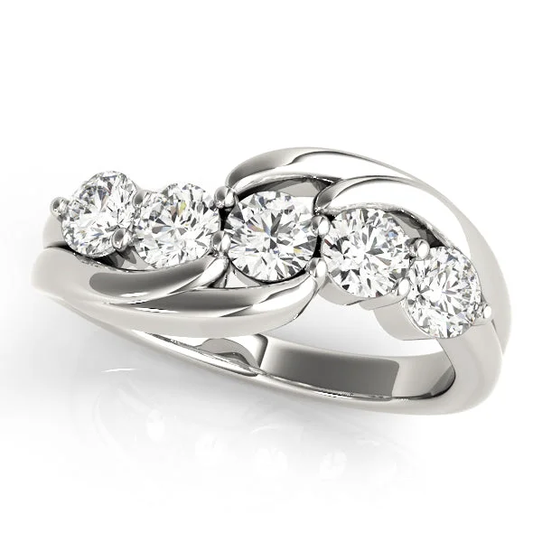 Ladies forest leaf wedding rings -Diamond Wedding Ring