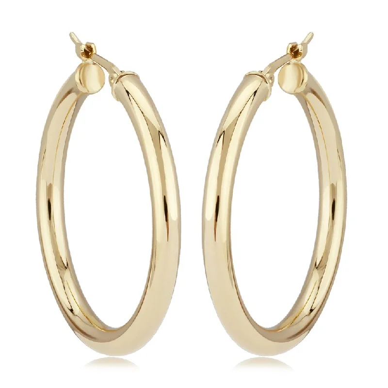 Ladies delicate strand earrings -14K Medium Hoop Earrings