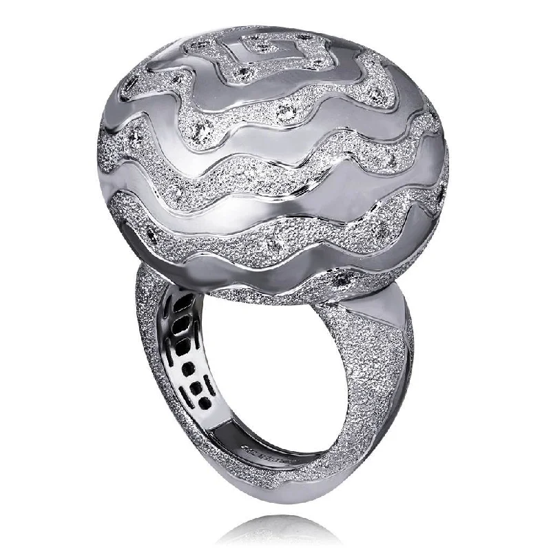 Ladies intricate charm rings -Gold Fine Lace Ring with Diamonds