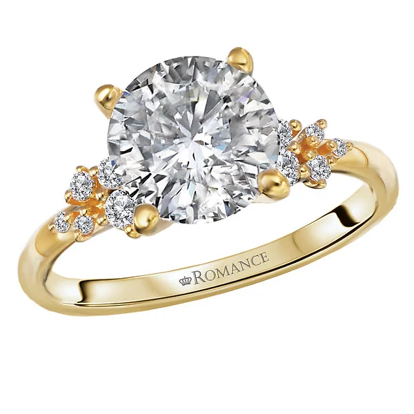 Ladies bespoke custom wedding rings -Semi-Mount Diamond Engagement Ring