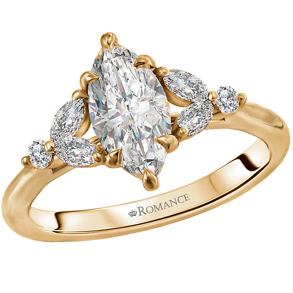 Ladies country grace wedding rings -Classic Semi-Mount Engagement Ring