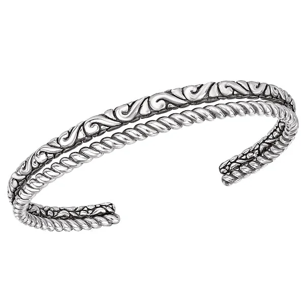 matte silver bracelets for women -Ladies Fashion Bangle