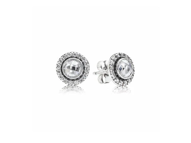 Ladies royal purple earrings -PANDORA Brilliant Legacy CZ Earrings 290553CZ