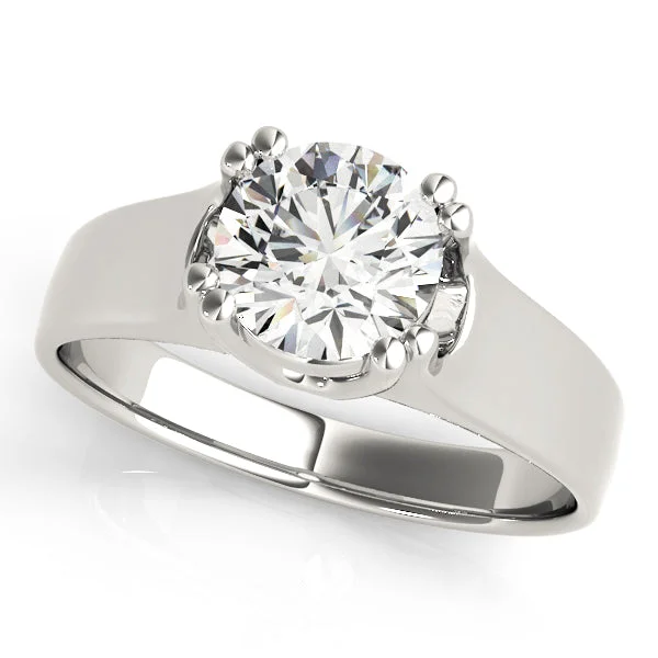 Ladies gritty punk wedding rings -Solitaire Diamond Engagement Ring