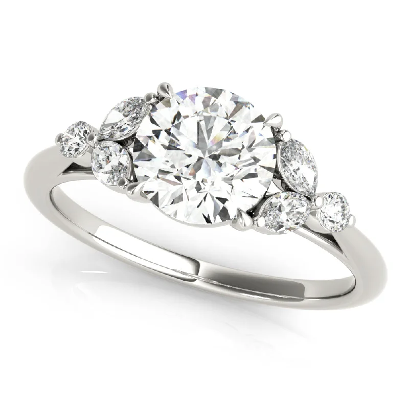 Ladies wildlife charm wedding rings -Fancy Shape Diamond Engagement Ring