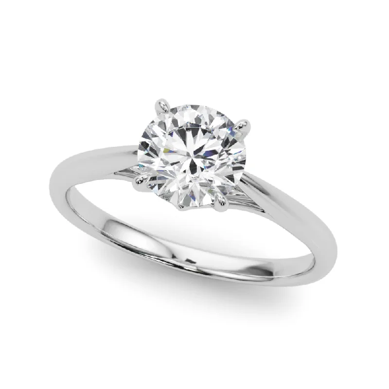 Ladies evening radiance wedding rings -Solitaire Diamond Engagement Ring