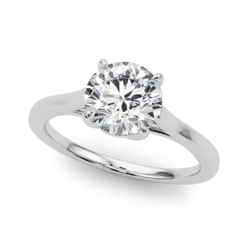 Ladies enduring classic wedding rings -Solitaire Diamond Engagement Ring