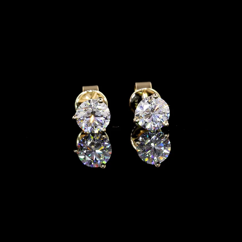 Ladies intricate chandelier earrings -14K Yellow Gold Lab Grown Diamond Martini Earrings ER1017