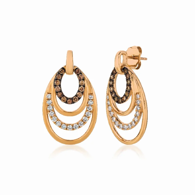 Ladies sleek climber earrings -Le Vian Chocolatier® Earrings OBSESSION  TQTO 105