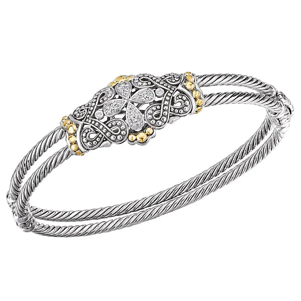 oxidized silver bracelets for women -Ladies Fashion Diamond Bracelet