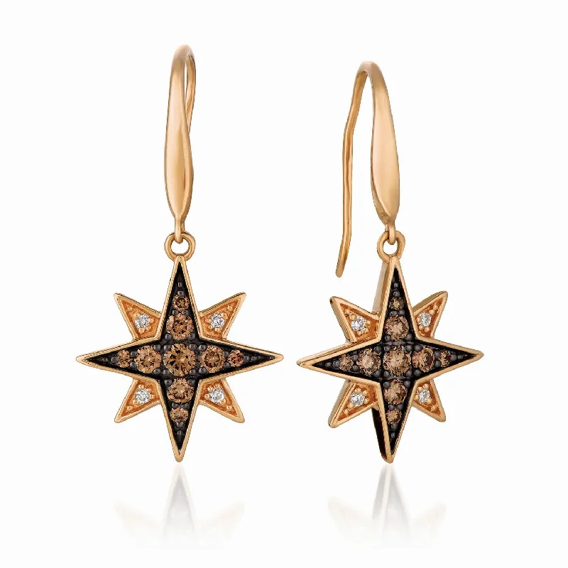 Ladies twinkling star earrings -Le Vian Chocolatier® Earrings TQXM 13